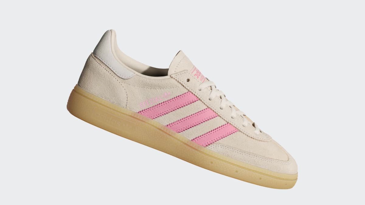 Adidas Women's HANDBALL SPEZIAL SHOES - Crystal Linen / Pink Spark / Wonder White - Image 2