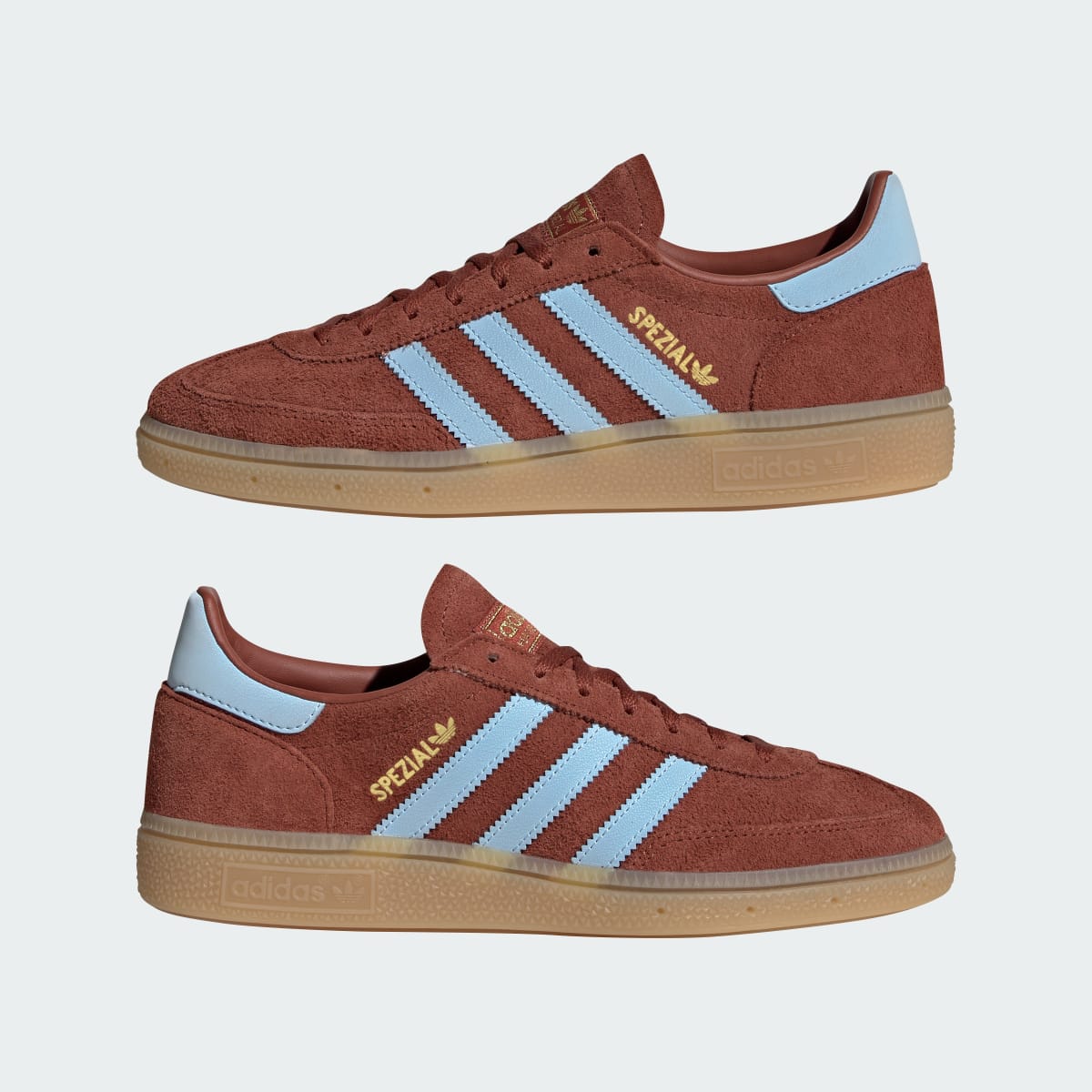 Adidas Women's HANDBALL SPEZIAL SHOES - Burnt Sienna / Clear Sky / Gold Metallic - Image 8