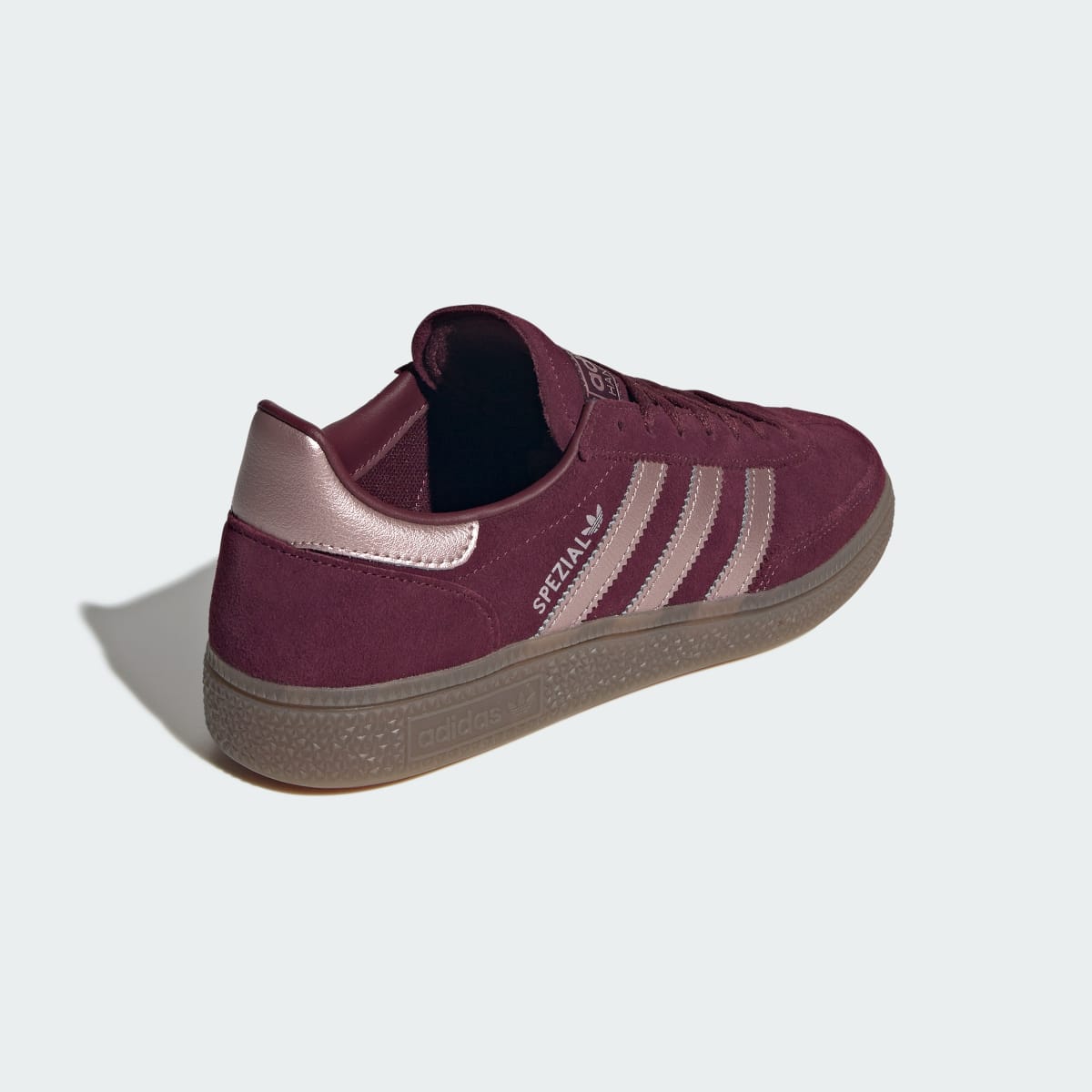 Adidas Women's HANDBALL SPEZIAL SHOES - Maroon / Grey / Gum - Image 5