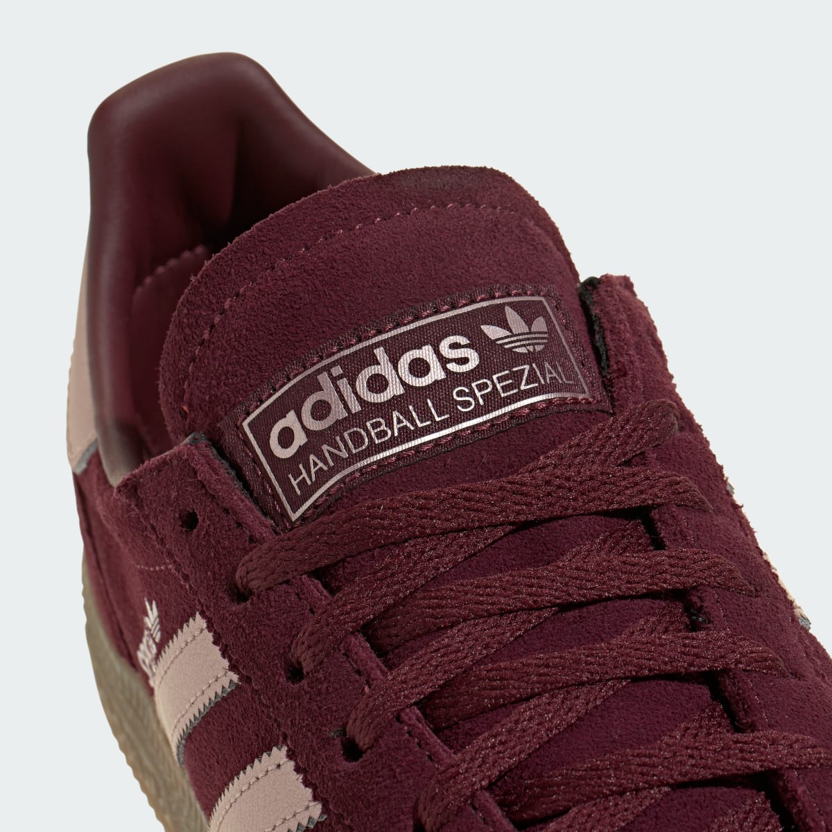 Adidas Women's HANDBALL SPEZIAL SHOES - Maroon / Grey / Gum - Image 7