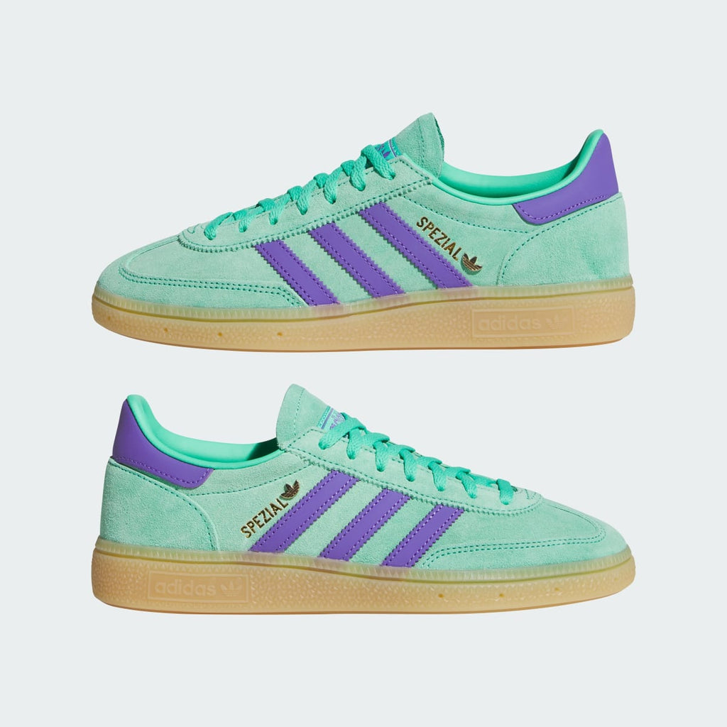 Adidas Women's HANDBALL SPEZIAL SHOES - Hi-Res Green / Purple Rush / Gold Metallic - Image 7