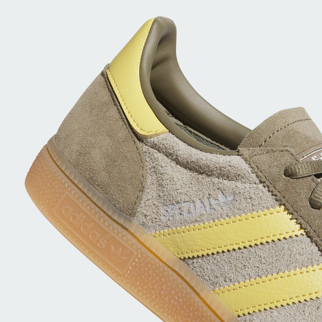 Adidas Women's HANDBALL SPEZIAL SHOES - Olive Strata / Pyrite / Gum - Image 8