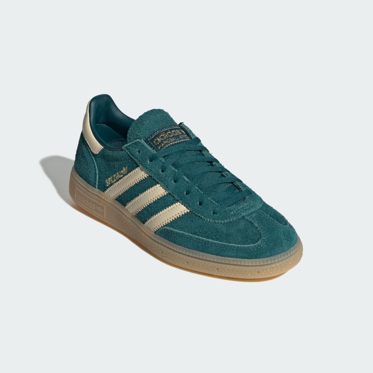 Adidas Women's HANDBALL SPEZIAL SHOES - Rich Green / Warm Vanilla / Gold Metallic - Image 5