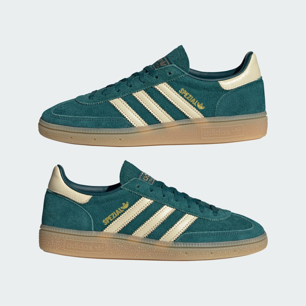 Adidas Women's HANDBALL SPEZIAL SHOES - Rich Green / Warm Vanilla / Gold Metallic - Image 8