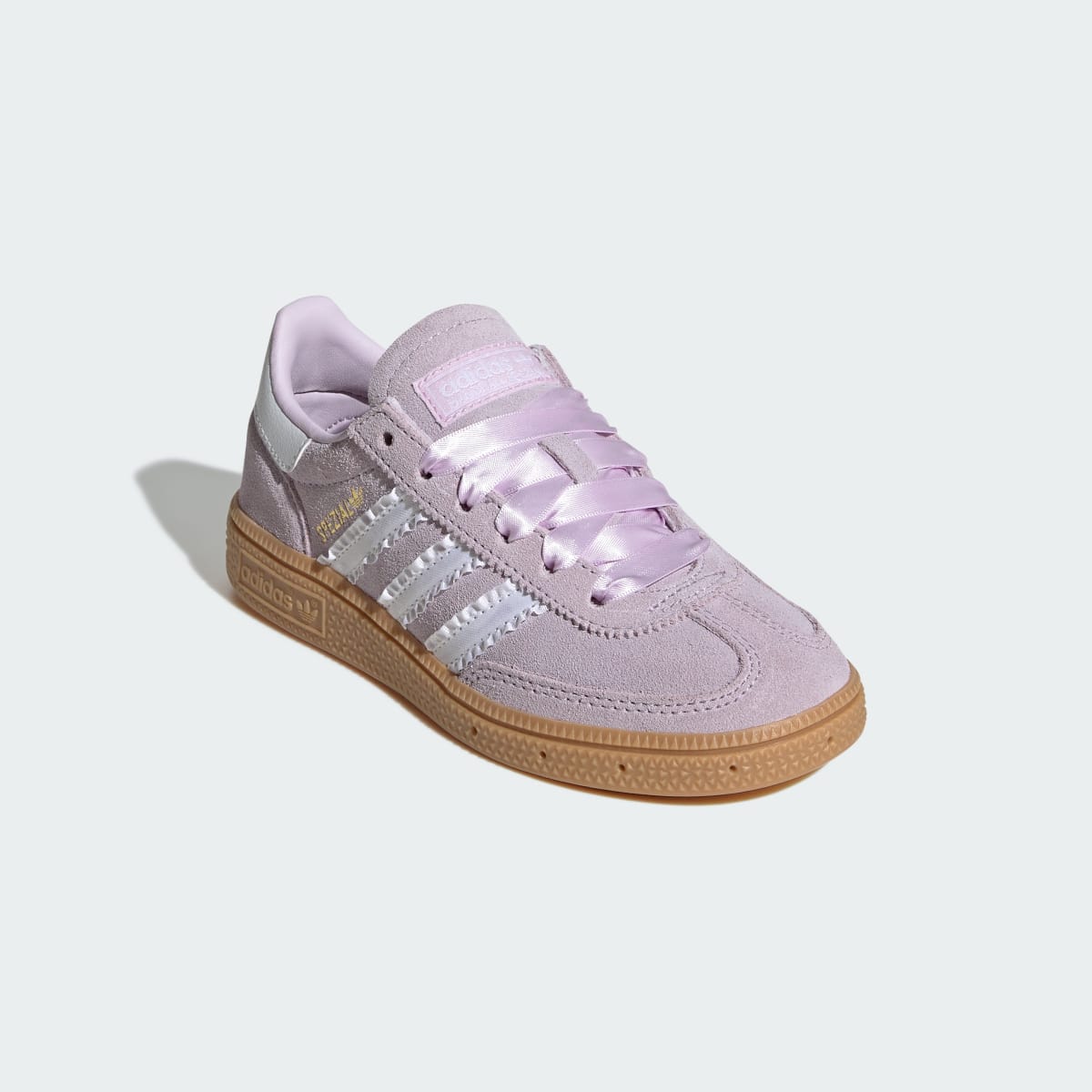 Adidas Kids' HANDBALL SPEZIAL SHOES - Ice Lavender / Cloud White / Gum - Image 4
