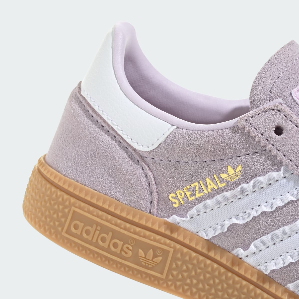 Adidas Kids' HANDBALL SPEZIAL SHOES - Ice Lavender / Cloud White / Gum - Image 9
