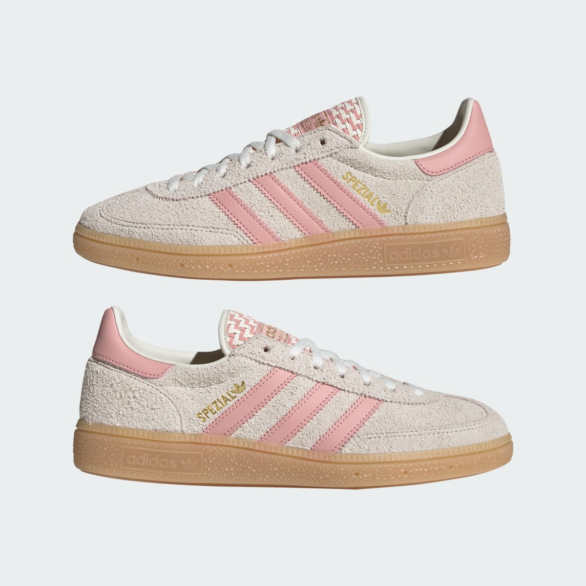 Adidas Women's HANDBALL SPEZIAL SHOES - Off White / Wonder Mauve / Gold Metallic - Image 7