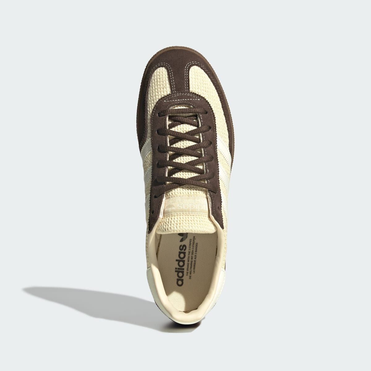 Adidas Men's HANDBALL SPEZIAL SHOES - Warm Vanilla / Off White / Dark Brown - Image 2