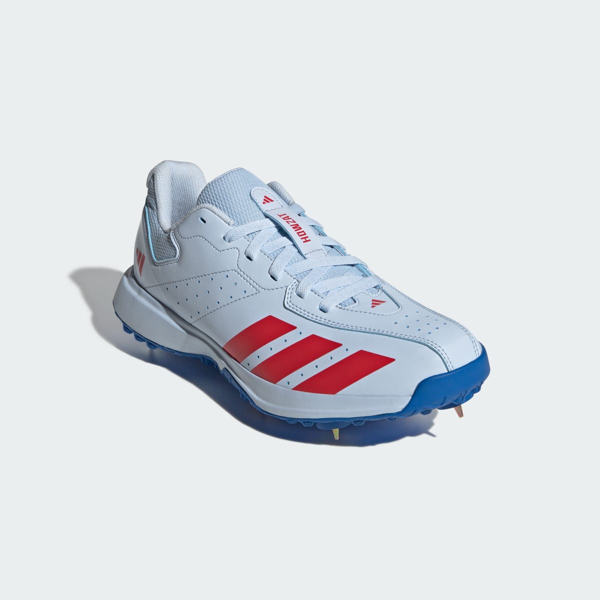 Adidas Men's HOWZAT SPIKE Sneakers - Crystal Sky / Pure Ruby / Bright Royal - Image 4