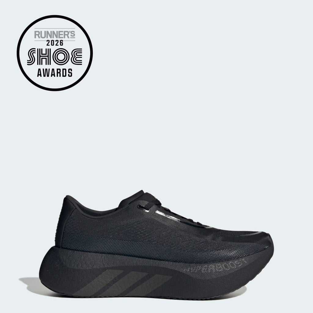 Adidas Women's HYPERBOOST EDGE Running Shoes - Core Black / Carbon / Carbon - Image 1