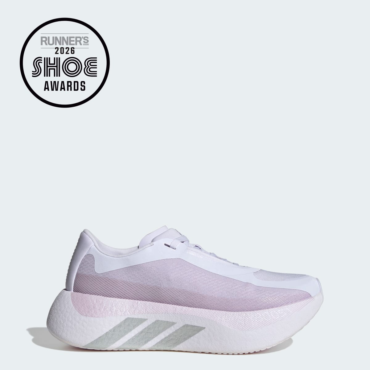 Adidas Women's HYPERBOOST EDGE Running Shoes - Frozen Purple / Silver Metallic / Silver Dawn - Image 1