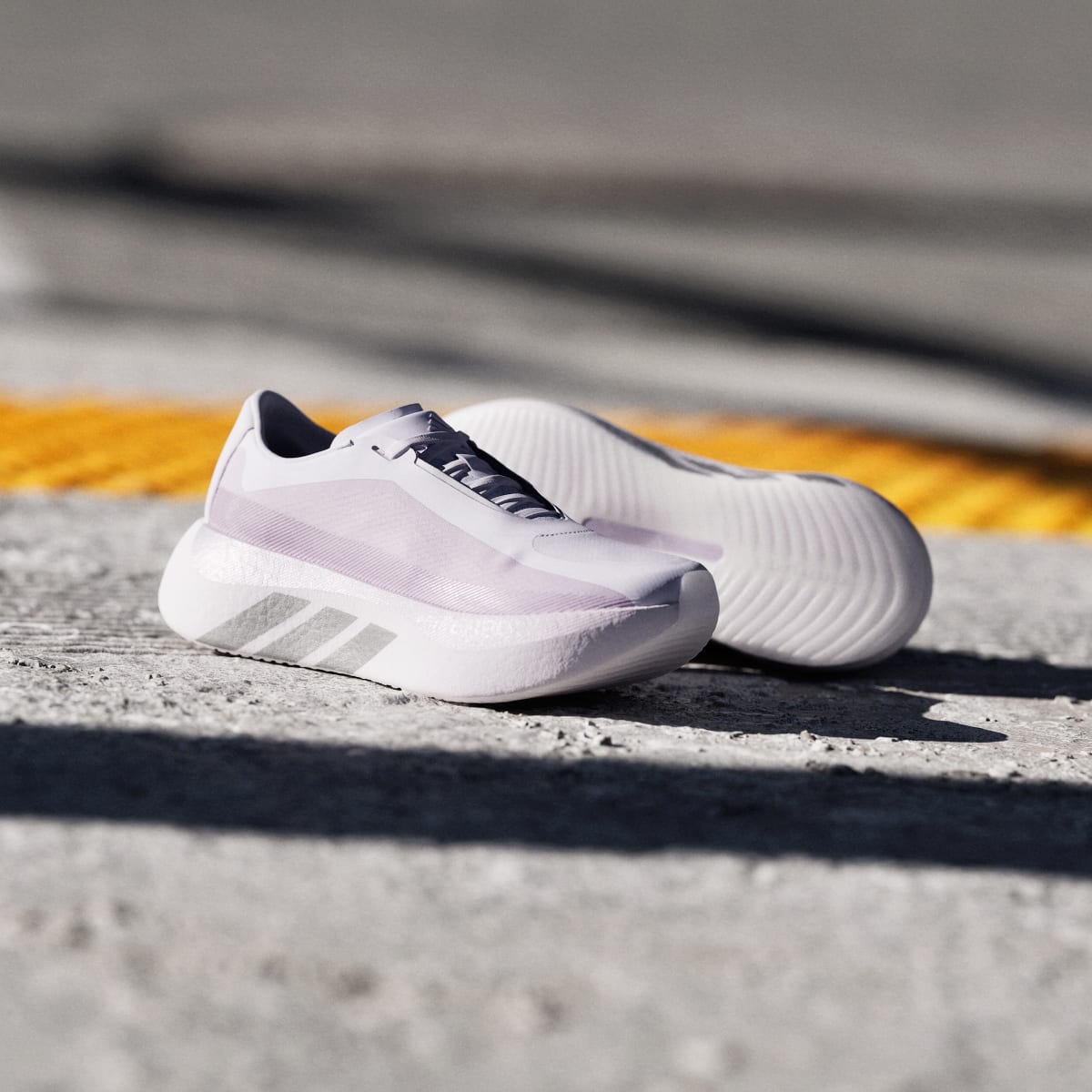 Adidas Women's HYPERBOOST EDGE Running Shoes - Frozen Purple / Silver Metallic / Silver Dawn - Image 8