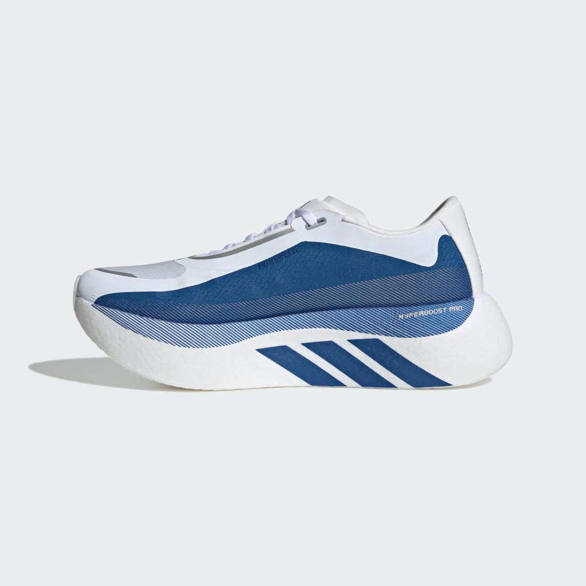 Adidas Men's HYPERBOOST EDGE Running Shoes - Cloud White / Equipment Blue / Zero Metalic - Image 7