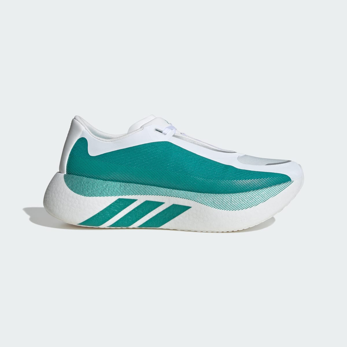 Adidas Men's HYPERBOOST EDGE Running Shoes - Cloud White / Equipment Green / Zero Metalic - Image 3