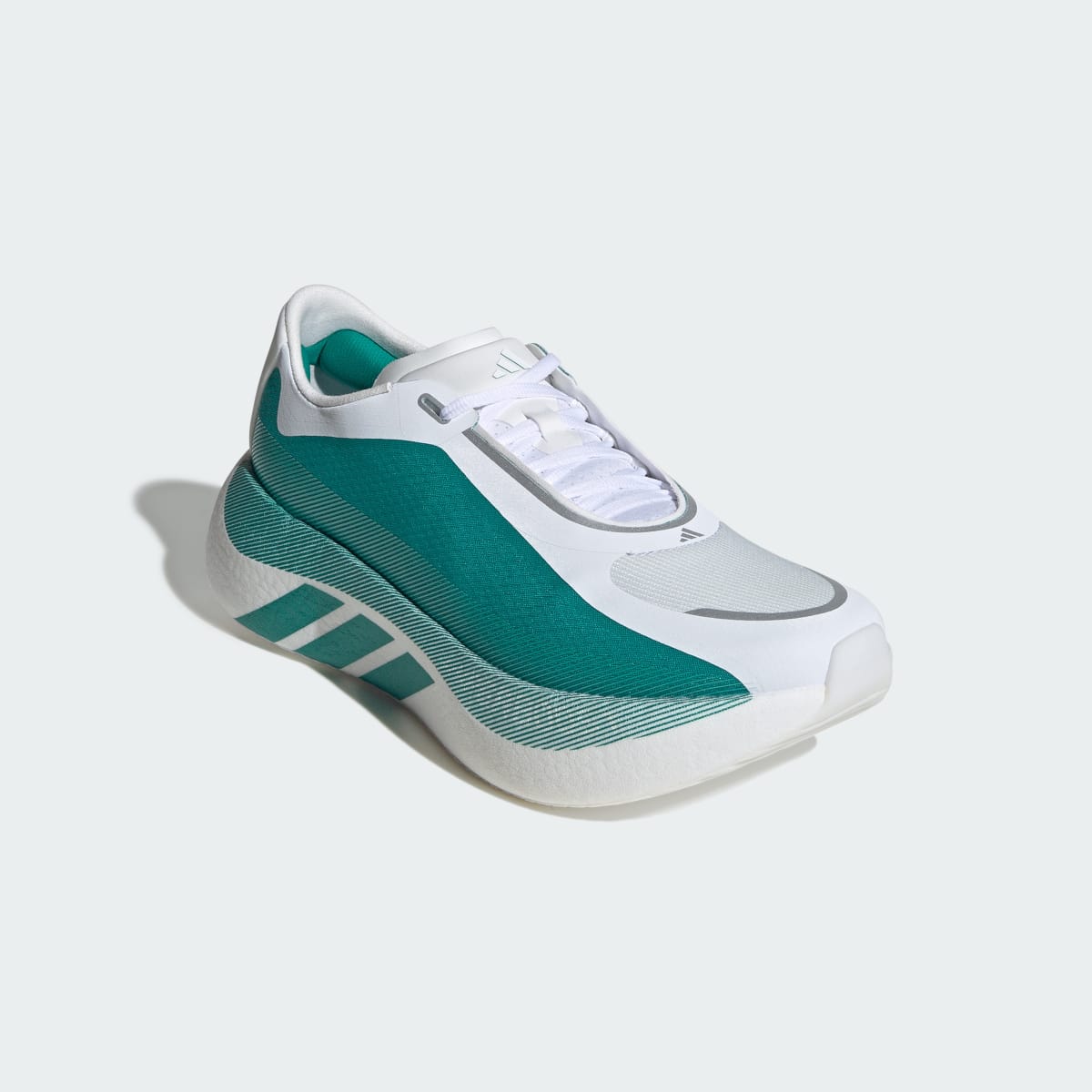 Adidas Men's HYPERBOOST EDGE Running Shoes - Cloud White / Equipment Green / Zero Metalic - Image 6