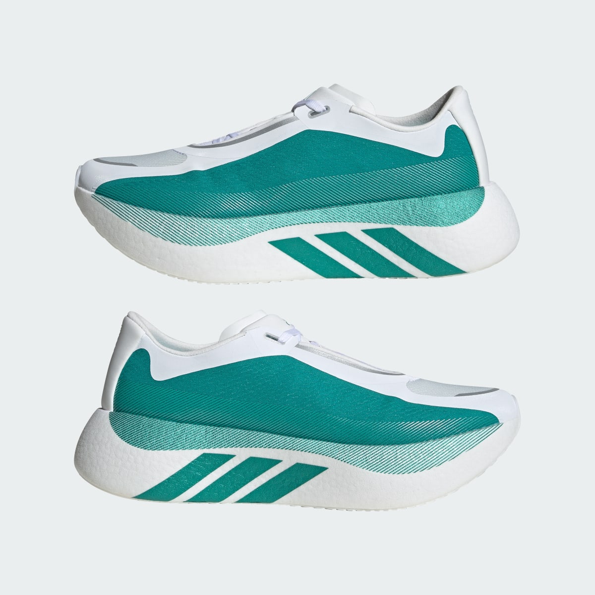 Adidas Men's HYPERBOOST EDGE Running Shoes - Cloud White / Equipment Green / Zero Metalic - Image 9