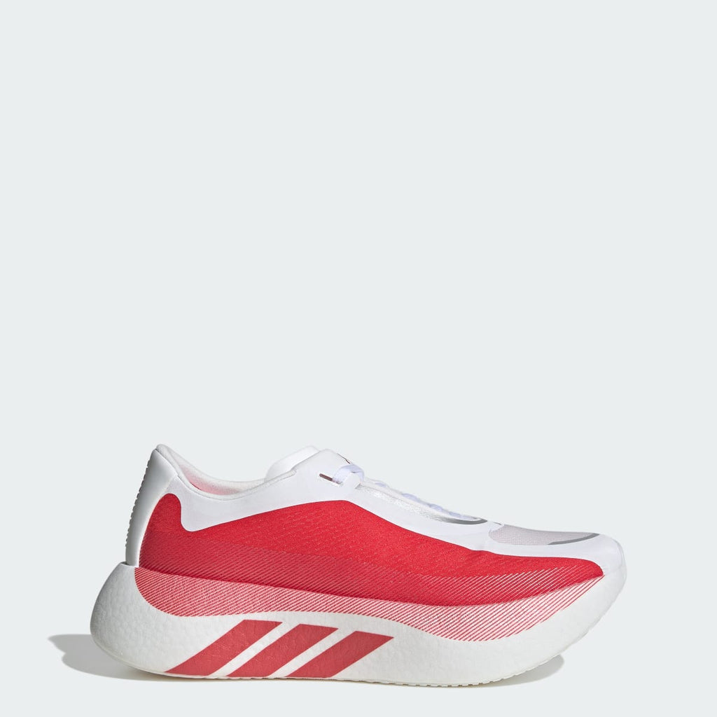 Adidas Men's HYPERBOOST EDGE Running Shoes - Cloud White / Pure Ruby / Zero Metalic - Image 4