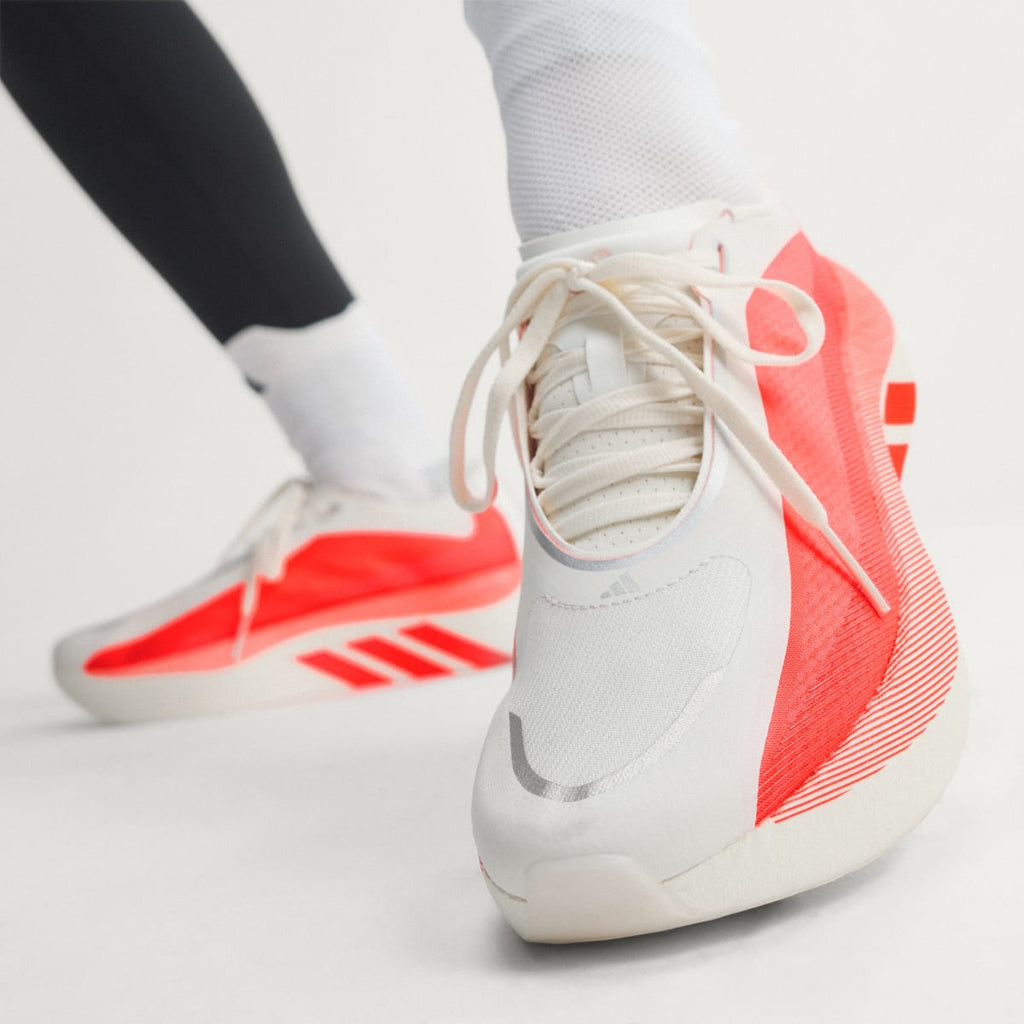 Adidas Women's HYPERBOOST EDGE Running Shoes - Hyper White / Solar Turbo / Solar Turbo - Image 8
