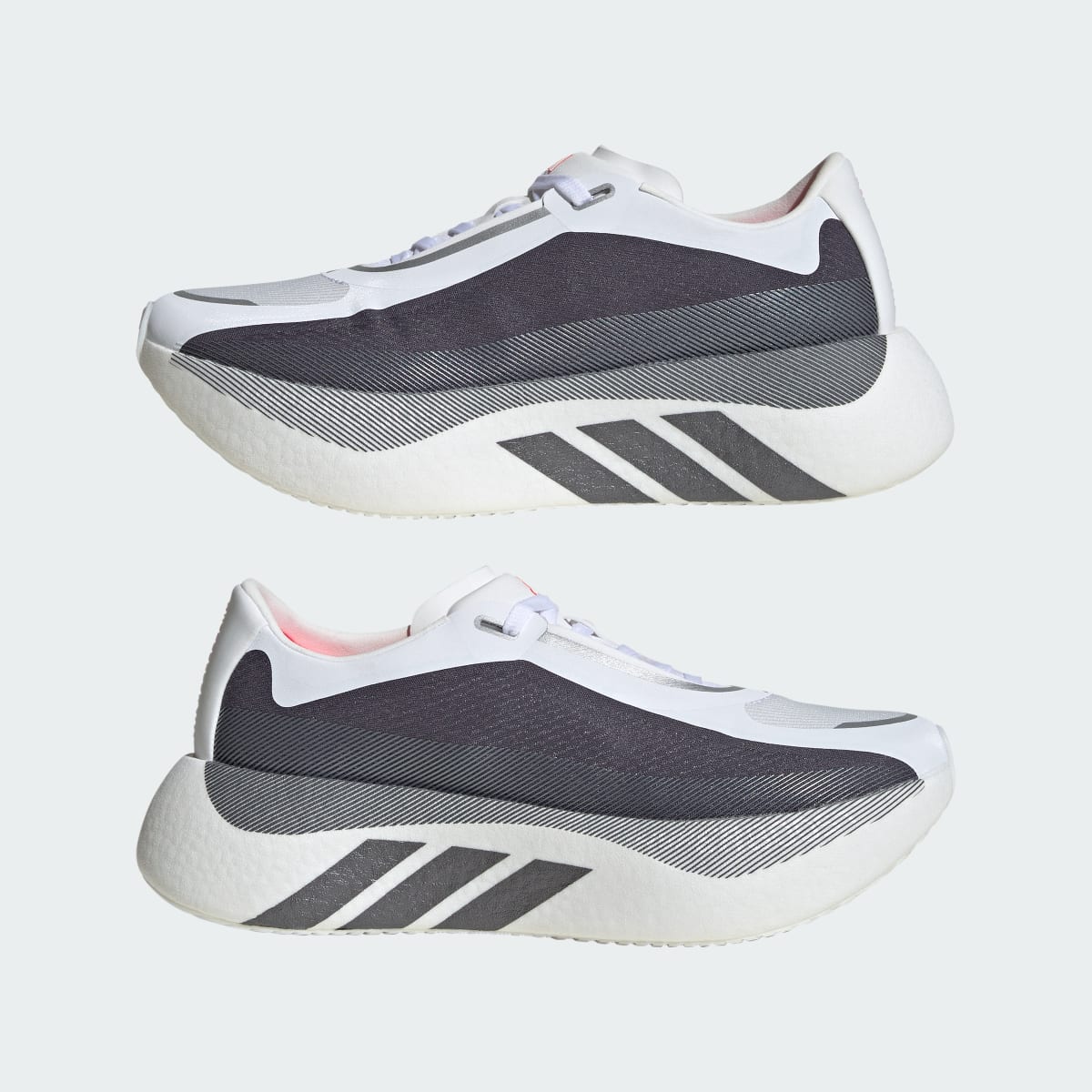 Adidas Women's HYPERBOOST EDGE Running Shoes - Cloud White / Aurora Onix / Solar Turbo - Image 8