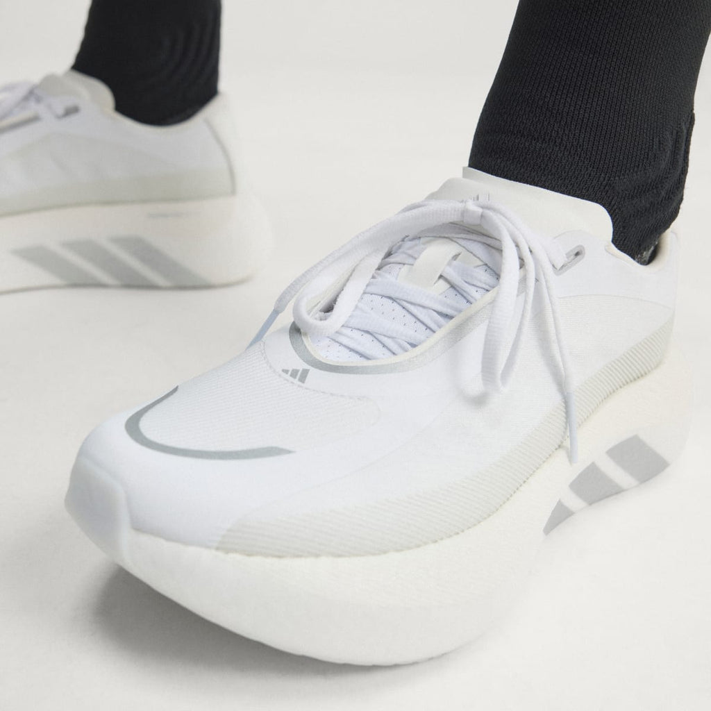 Adidas Women's HYPERBOOST EDGE Running Shoes - Cloud White / Silver Metallic / Zero Metalic - Image 6