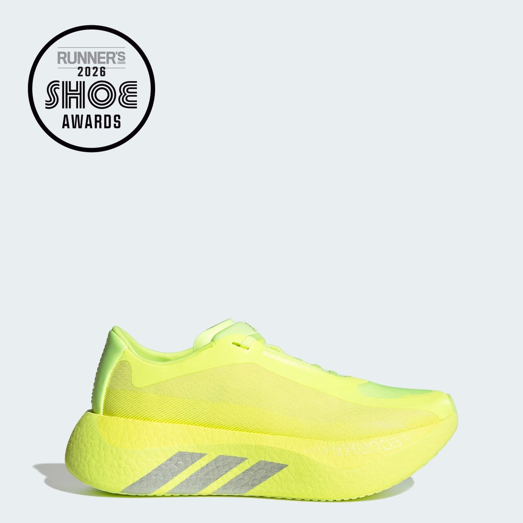 Adidas Women's HYPERBOOST EDGE Running Shoes - Hi-Res Yellow / Matte Silver / Light Solid Grey - Image 1