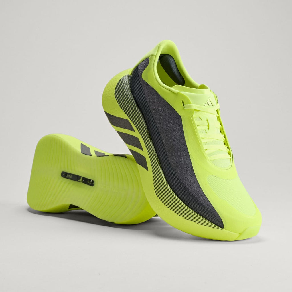 Adidas Men's HYPERBOOST EDGE Running Shoes - Hi-Res Yellow / Iron Metallic / Grey Five - Image 2