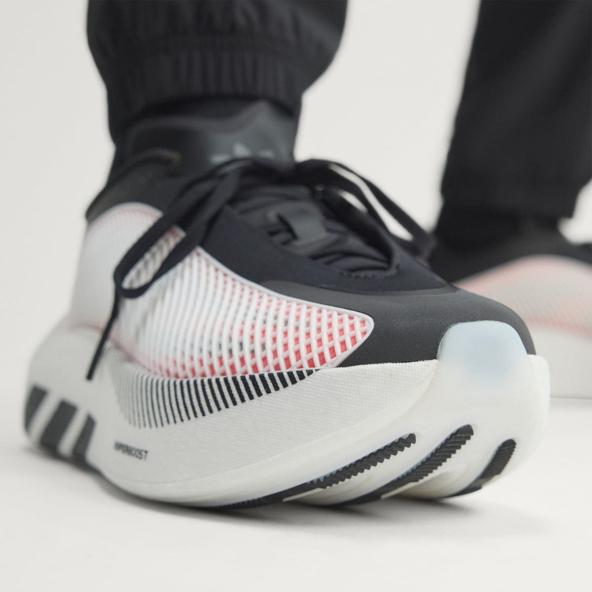 Adidas Men's HYPERBOOST EPHR SHOES - Core Black / Solar Red / Cloud White - Image 5
