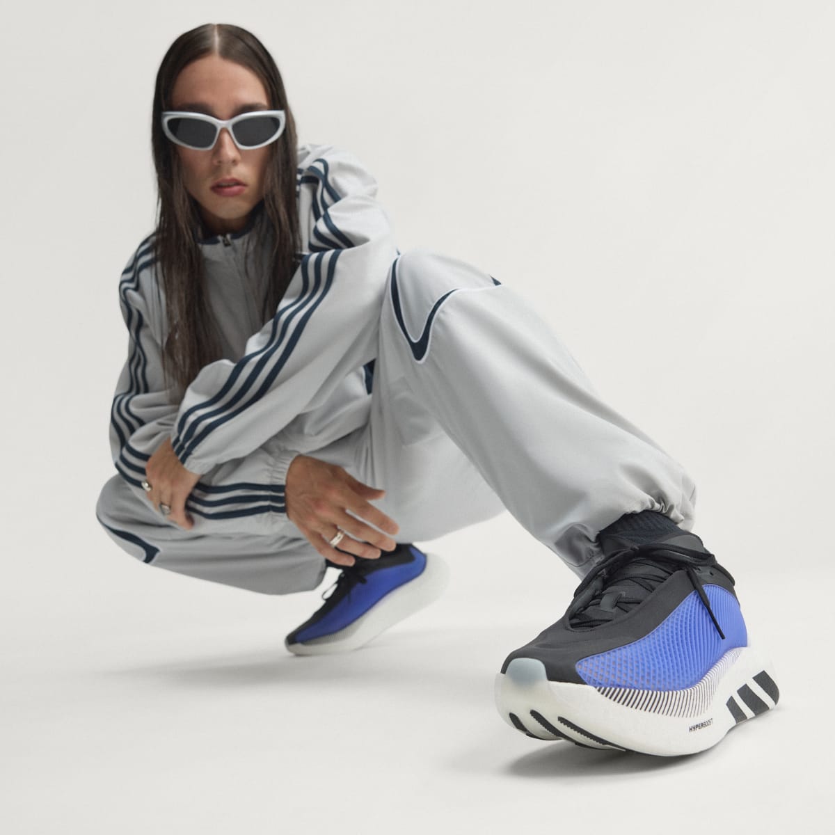 Adidas Women's HYPERBOOST EPHR SHOES - Cloud White / Core Black / Solar Red - Image 7