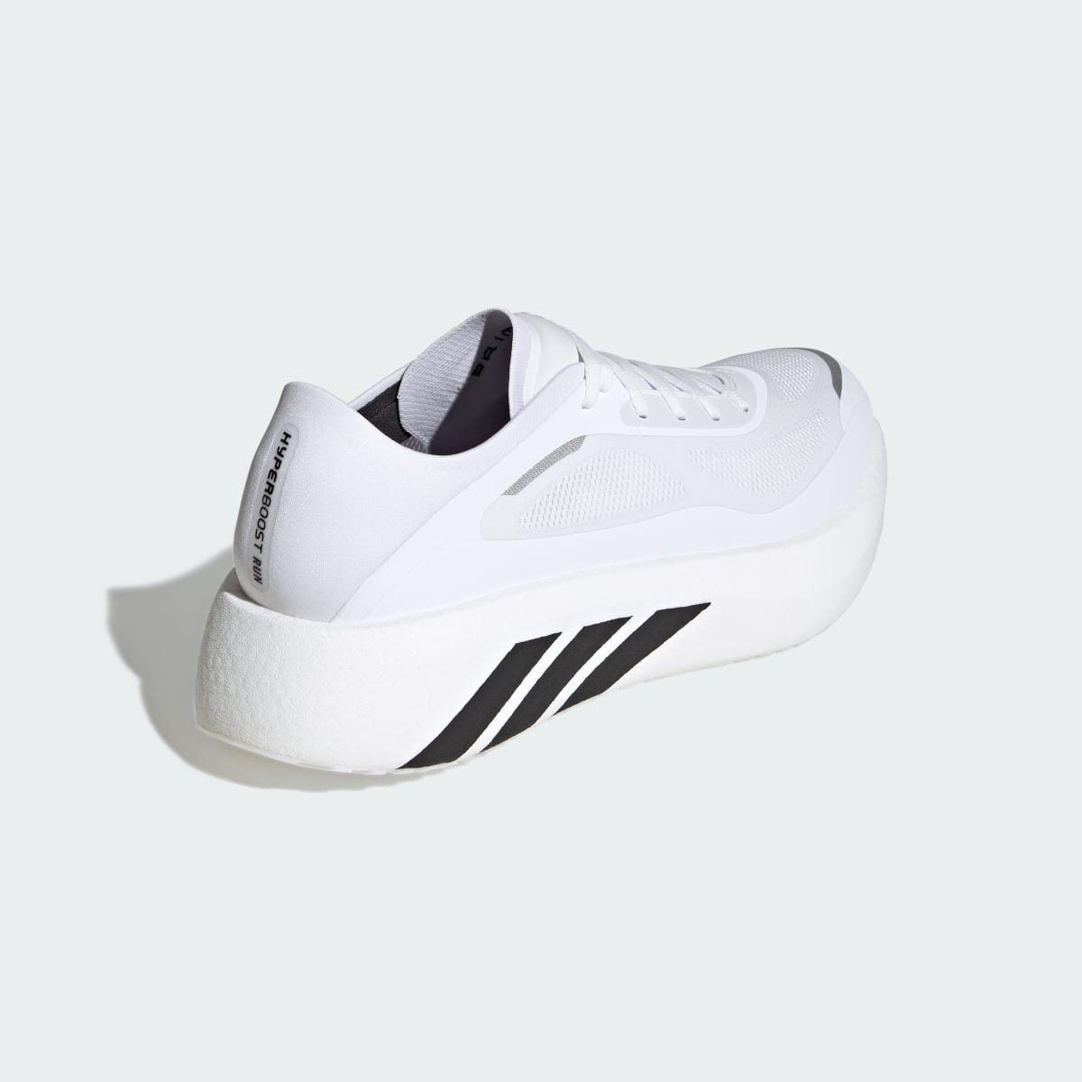 Adidas Men's HYPERBOOST RUN Running Shoes - Cloud White / Core Black / Core Black - Image 5