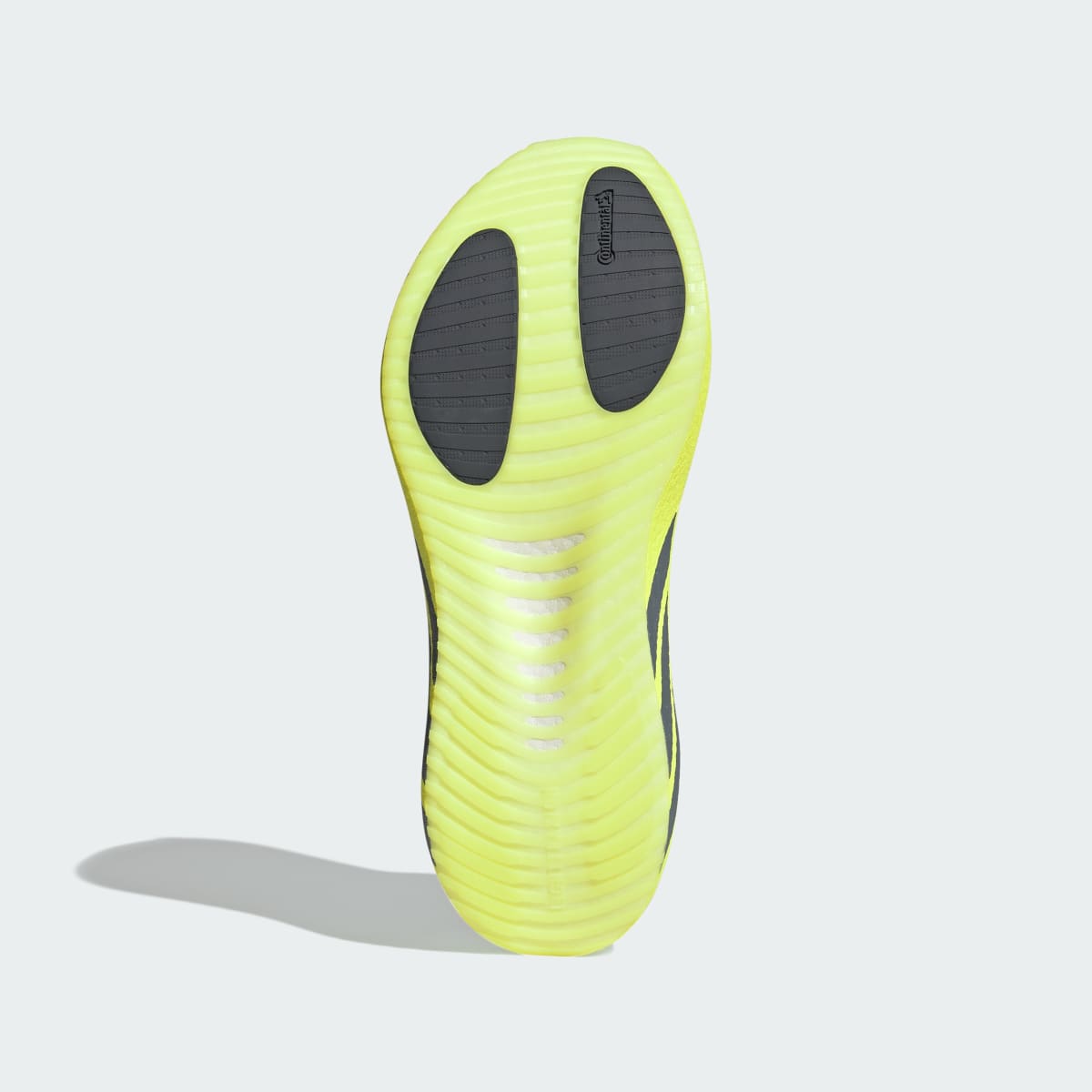 Adidas Men's HYPERBOOST RUN Running Shoes - Hi-Res Yellow / Iron Metallic / Grey Five - Image 3