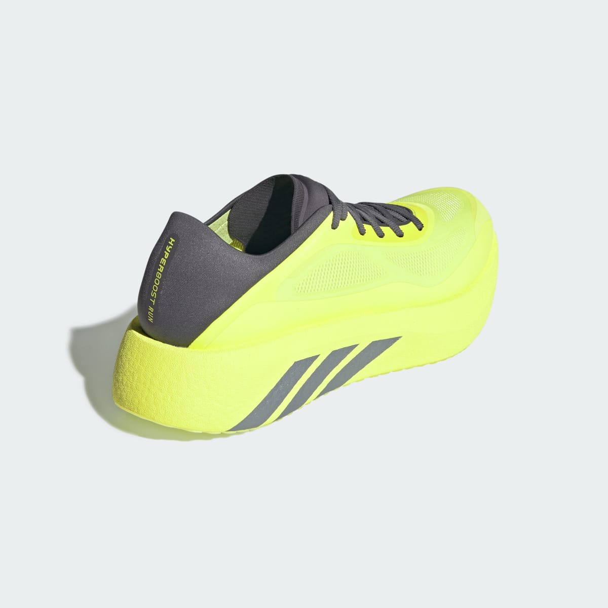 Adidas Men's HYPERBOOST RUN Running Shoes - Hi-Res Yellow / Iron Metallic / Grey Five - Image 5