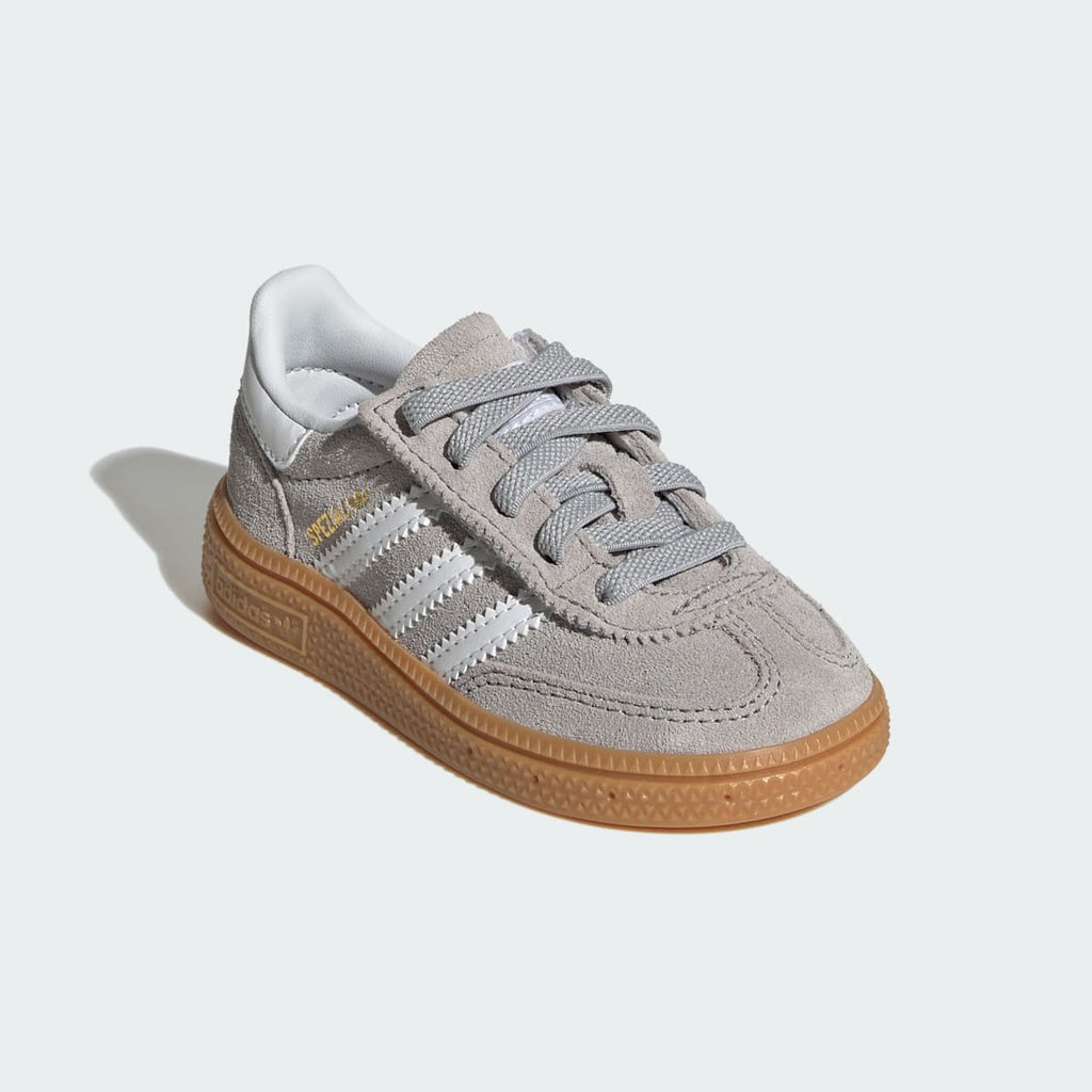 Adidas Kids' Handball Spezial Comfort Closure Elastic Lace Shoes Kids - Grey Two / Cloud White / Gum - Image 7
