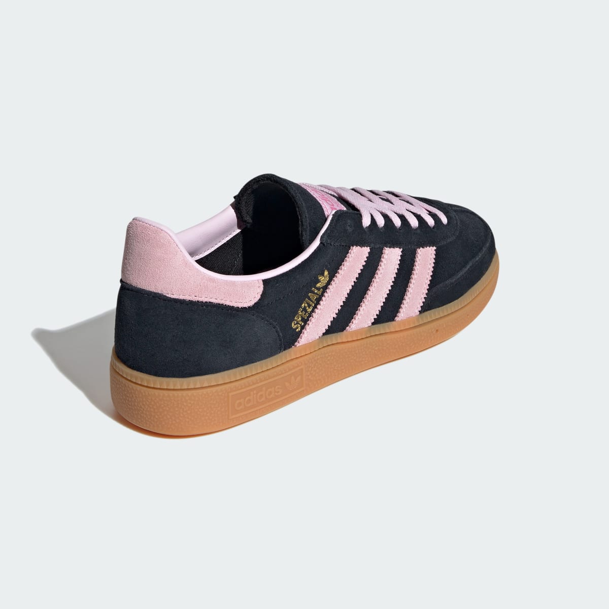 Adidas Women's Handball Spezial Shoes - Core Black / Clear Pink / Gum - Image 6