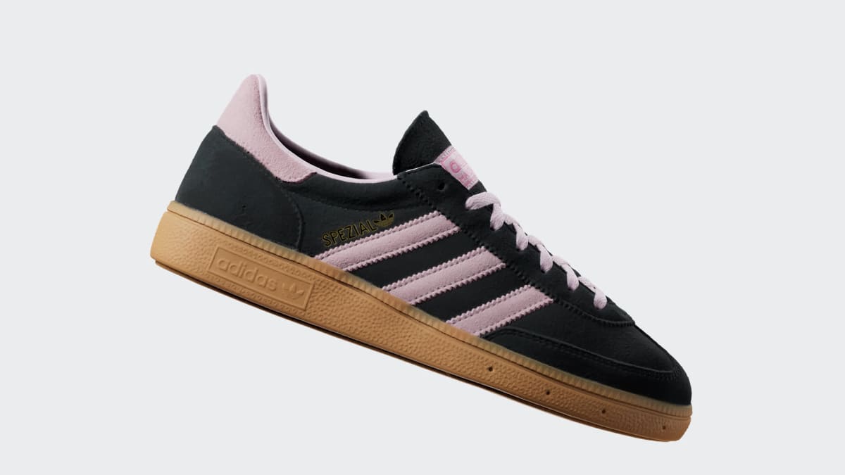 Adidas Women's Handball Spezial Shoes - Core Black / Clear Pink / Gum - Image 2