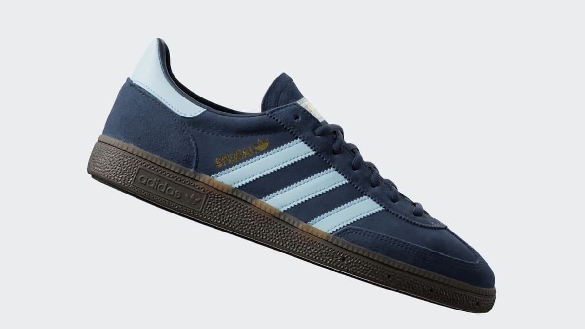 Adidas Men's Handball Spezial Shoes - Collegiate Navy / Clear Sky / Gum - Image 3