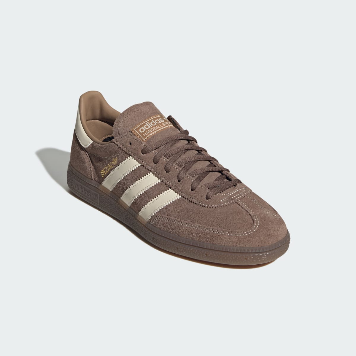 Adidas Men's Handball Spezial Shoes - Earth Strata / Wonder White / Gum - Image 5