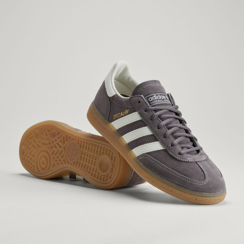 Adidas Men's Handball Spezial Shoes - Grey Strata / Off White / Gum - Image 1