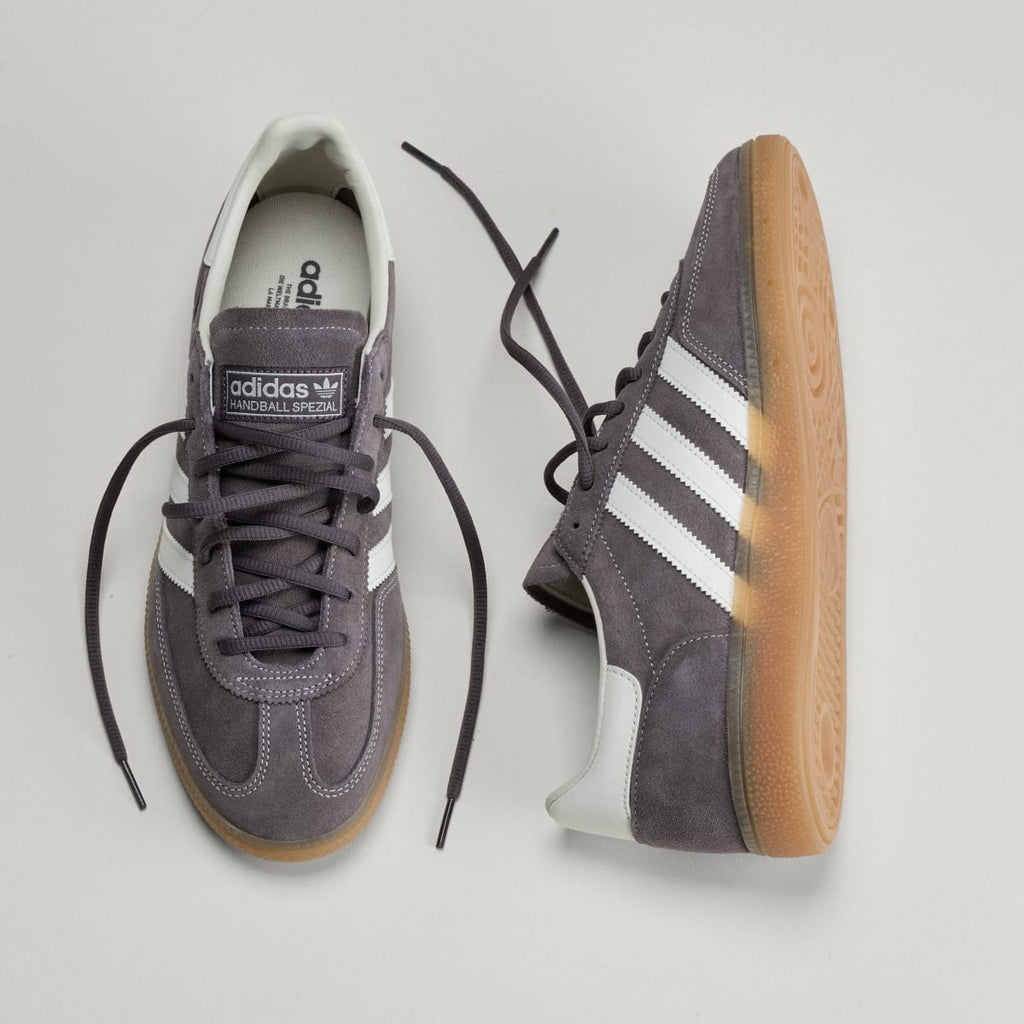 Adidas Women's Handball Spezial Shoes - Grey Strata / Off White / Gum - Image 4