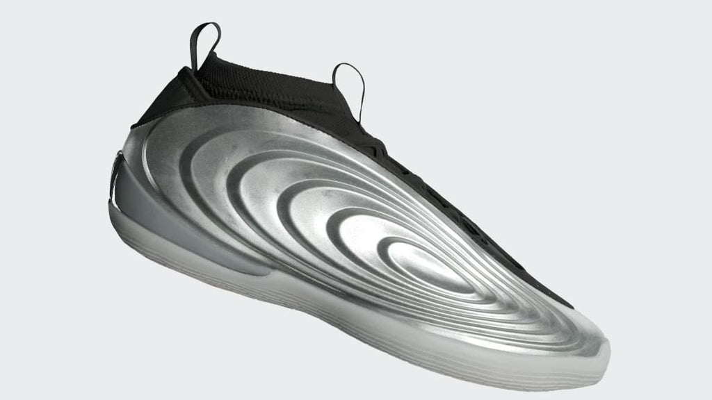 Adidas Men's Harden Volume 10 Shoes - Silver Metallic / Core Black / Lucid Orange - Image 2