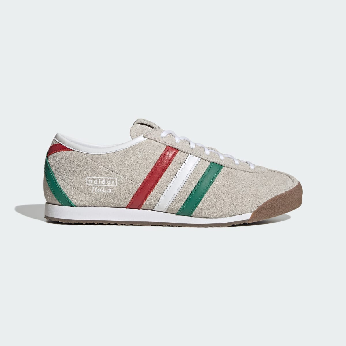 Adidas Women's Italia 70s Mercedes Shoes - Cloud White / Bold Green / Power Red - Image 1