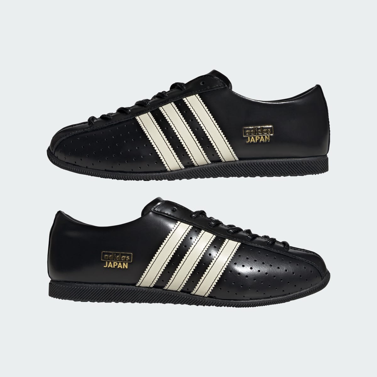 Adidas Women's JAPAN LUX SHOES - Core Black / Cream White / Gold Metallic - Image 7