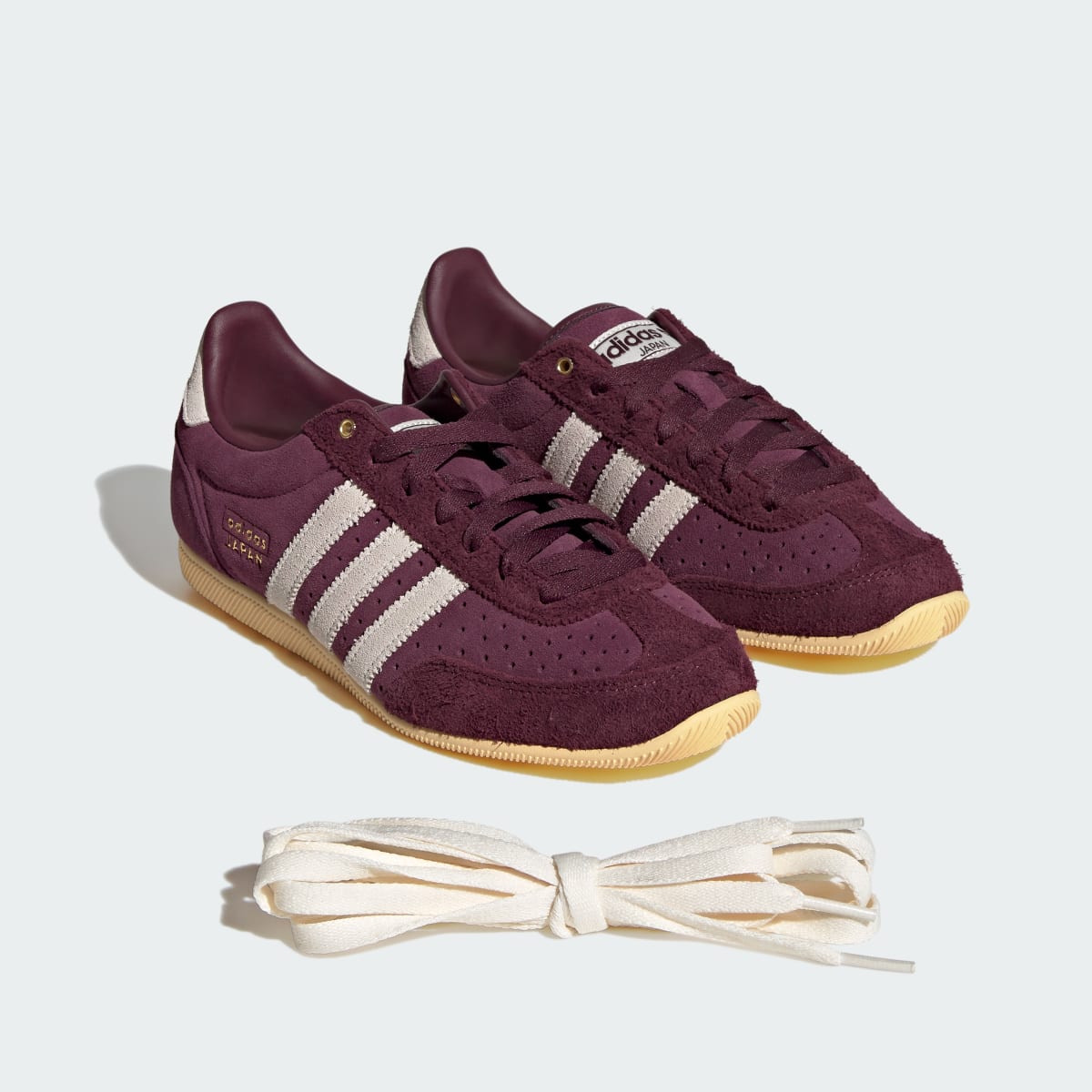 Adidas Women's JAPAN SHOES - Maroon / Cream White / Gold Metallic - Image 8