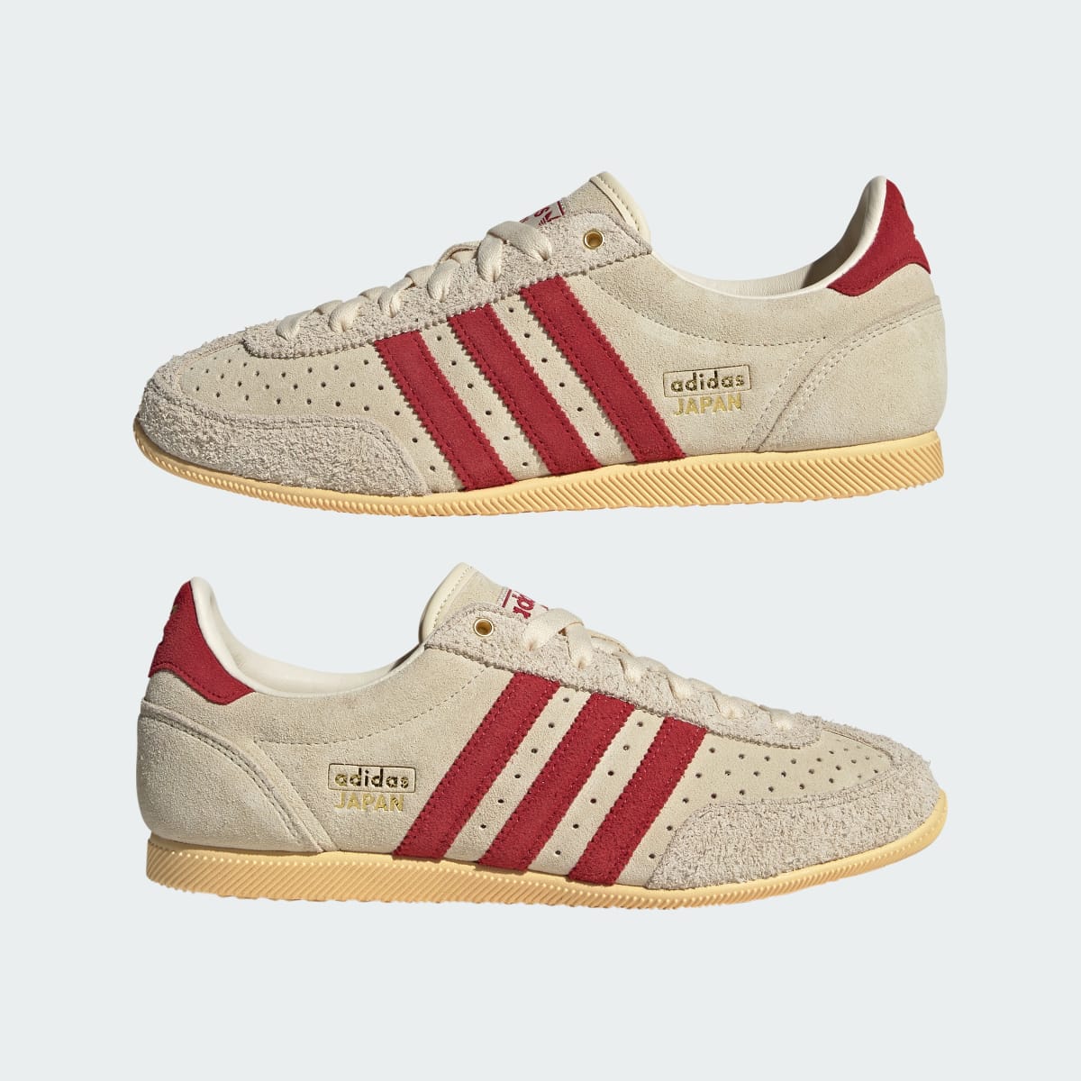 Adidas Women's JAPAN SHOES - Warm Vanilla / Team Victory Red / Gold Metallic - Image 7