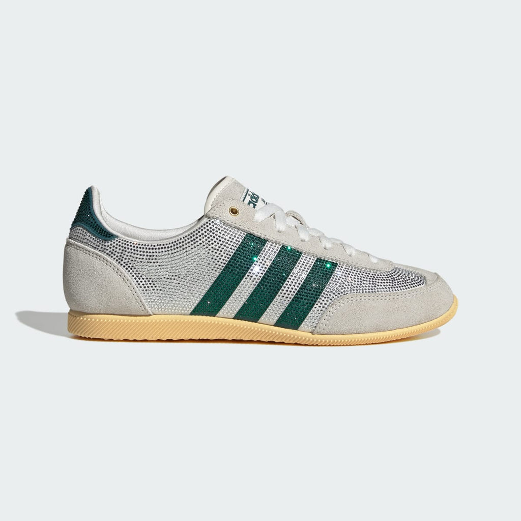 Adidas Women's JAPAN W - Core White / Rich Green / Orange Tint - Image 1