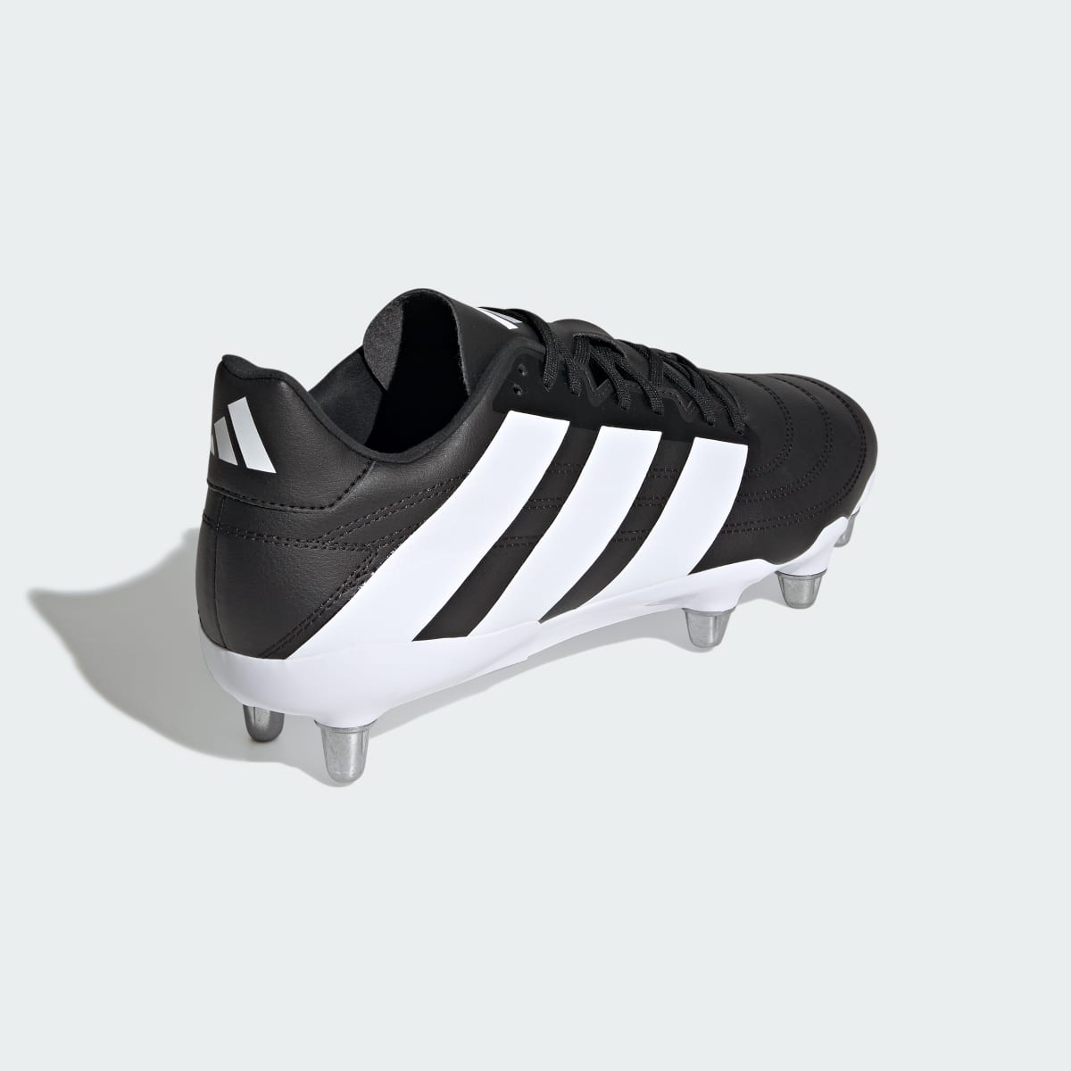 Adidas Men's KAKARI (SG) BOOTS - Core Black / Cloud White / Silver Metallic - Image 6