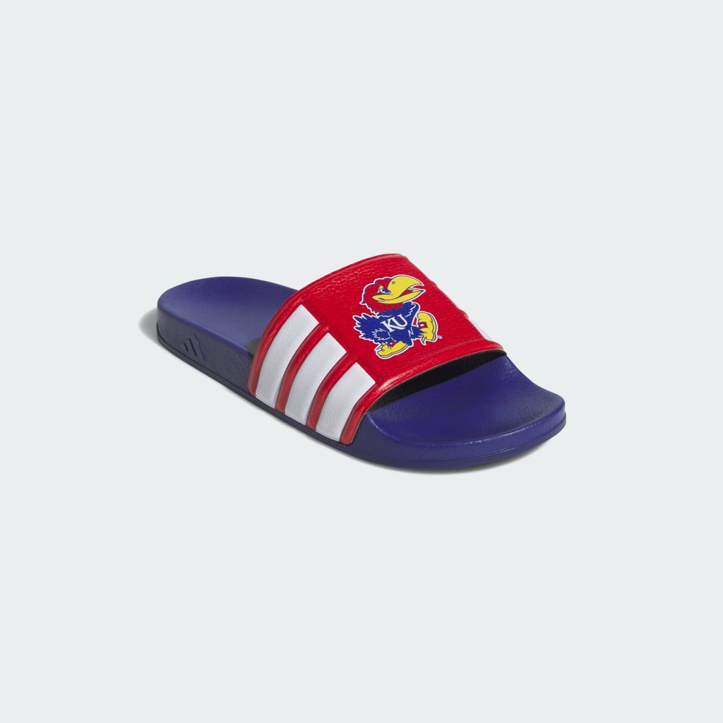 Adidas Men's Kansas Jayhawks Performance Slide - Collegiate Royal / Cloud White / Team Power Red - Image 4
