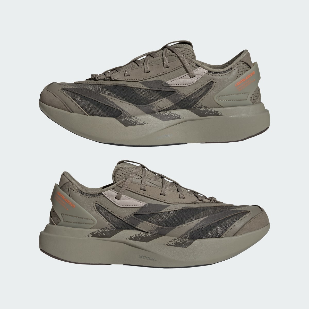 Adidas Men's LIGHTBLAZE EVO SL SHOES - Clay / Core Black / Core Black - Image 7