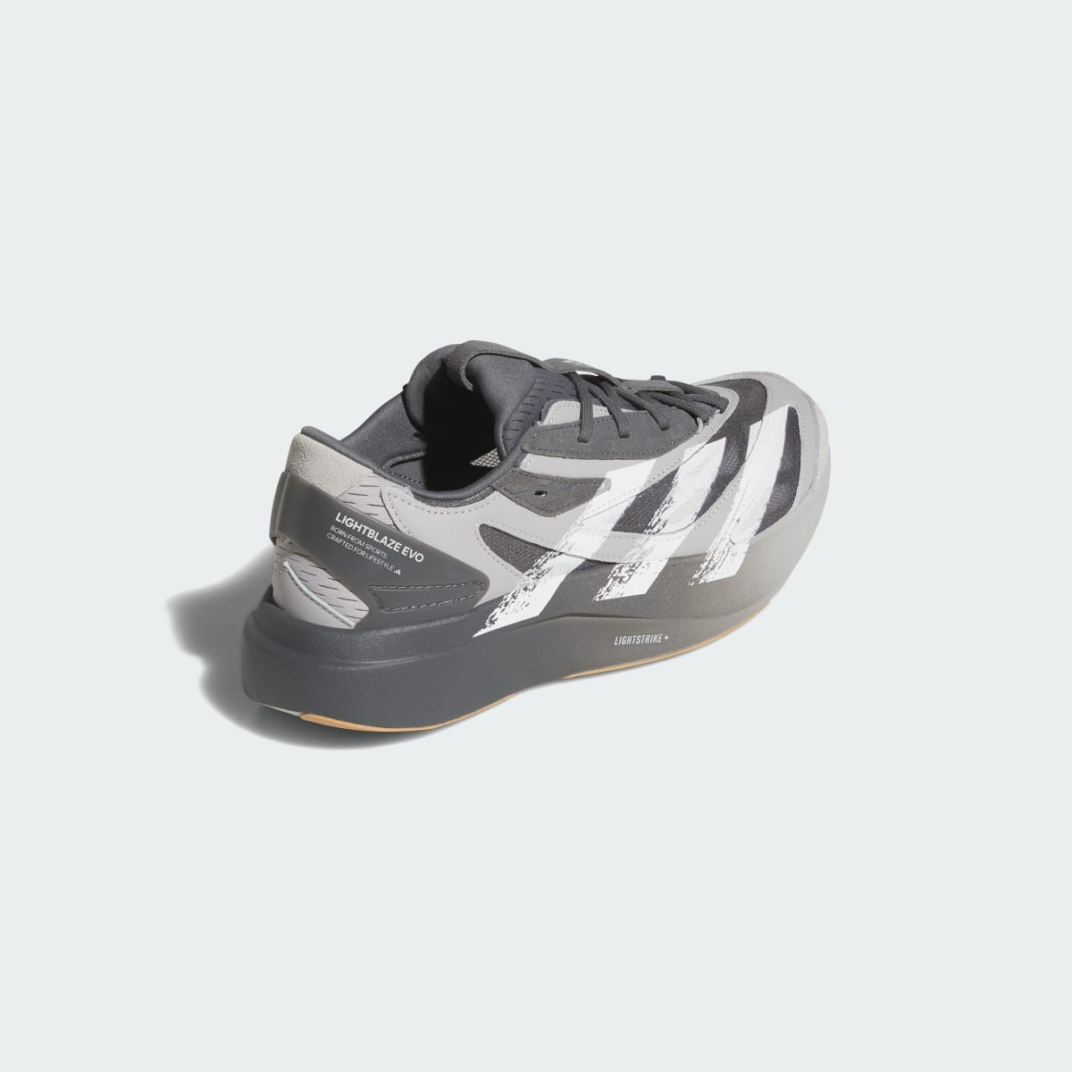 Adidas Men's LIGHTBLAZE EVO SL SHOES - Grey Two / Cloud White / Grey Five - Image 5