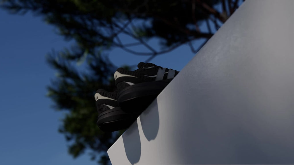 Adidas Women's LIGHTBLAZE SHOES - Core Black / Matte Silver / Off White - Image 2