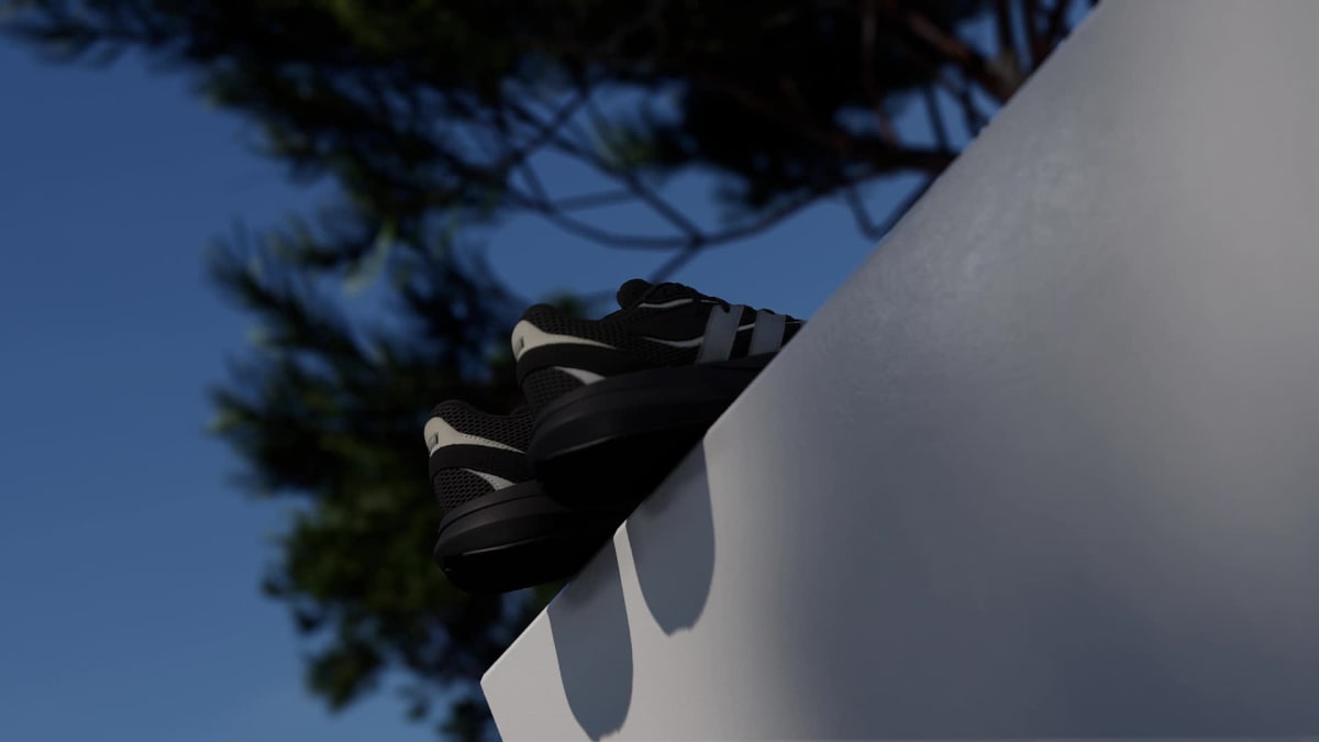 Adidas Women's LIGHTBLAZE SHOES - Core Black / Matte Silver / Off White - Image 2